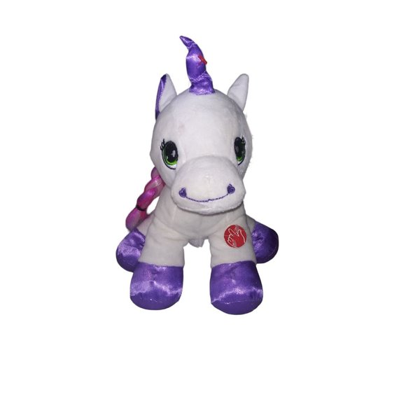 Claires Club Unicorn Play and Sound Stuffed Animal Glimmer Purple Feet Musical P - Picture 4 of 12